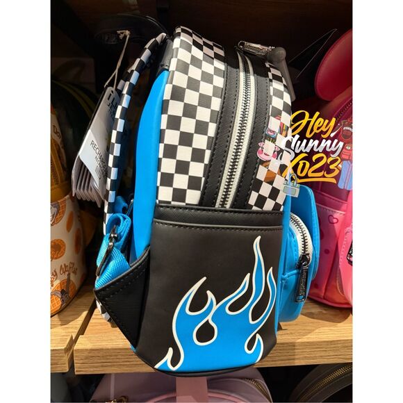 Loungefly Disney Pixar Cars Lightning McQueen Dinoco Light-Up Mini Backpack